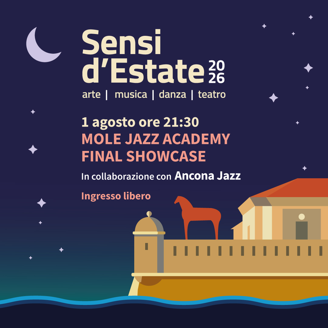 Jazz, accessibilità e cultura si incontrano alla Mole Vanvitelliana di Ancona con il Mole Jazz Academy Final Showcase e l’apertura serale del Museo Tattile Statale Omero. Un evento inclusivo che unisce musica, design e fruizione multisensoriale, valorizzando il diritto di tutti a vivere gli spazi culturali.