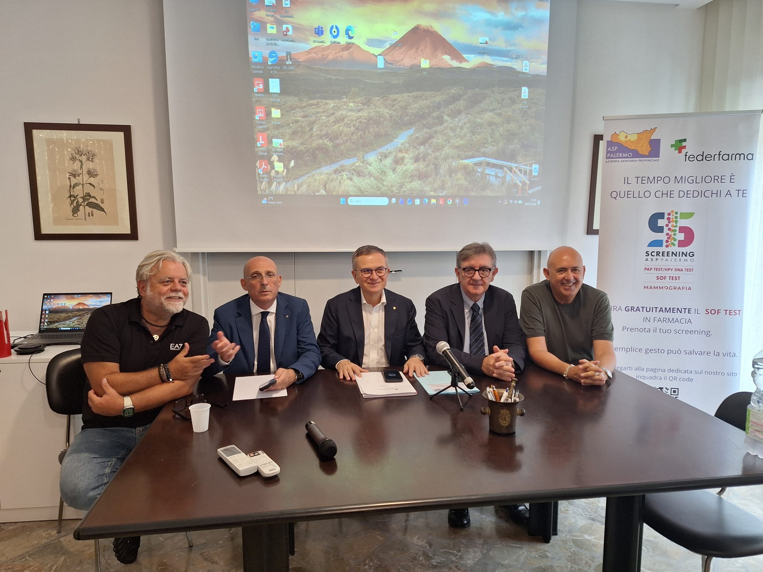 nella foto in allegato, da sx: Ernesto Maria Ponte, Alberto Firenze, Roberto Tobia, Giacomo Scalzo e Sasà Salvaggio
