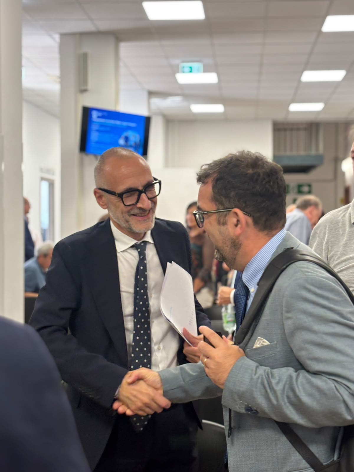 In foto Micheli e Bernacchi