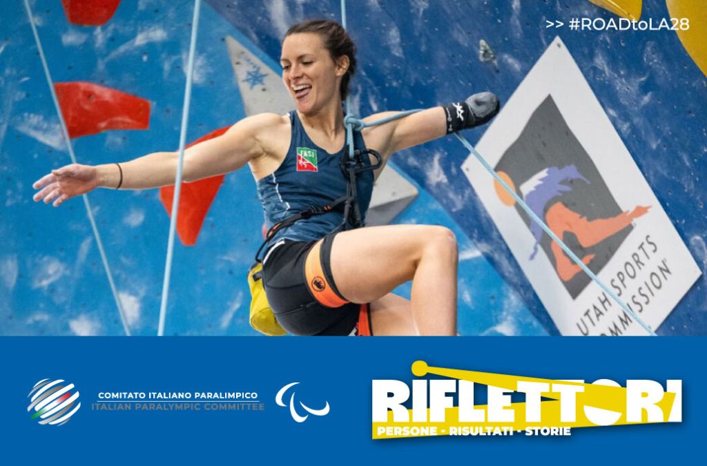 Secondo appuntamento di "Riflettori - Road to Los Angeles 2028". L'atleta delle Fiamme Oro ripercorre il cammino che l'ha portata a diventare una delle protagoniste del paraclimbing italiano