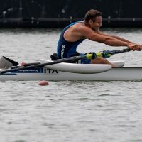 In foto il campione durante la gara
