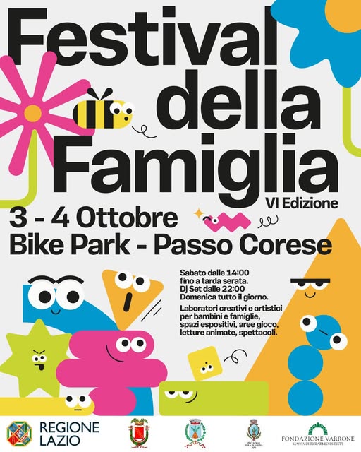 A Passo Corese torna il Festival della Famiglia: due giorni di musica, cultura e condivisione per tutte le età