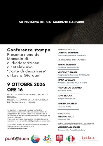 Presentazione libro "L'arte di descrivere" di Laura Giordani, con senatore Maurizio Gasparri